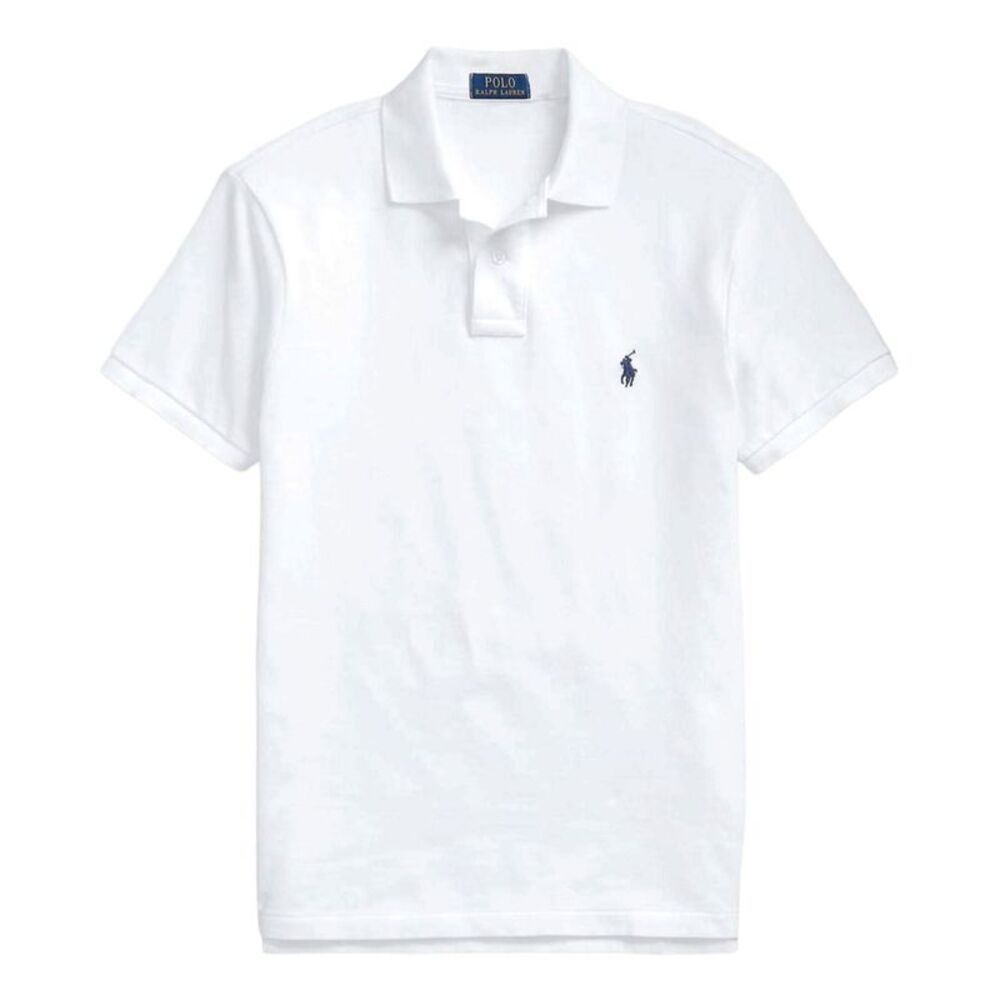 Polo Ralph Lauren Mens Custom Slim Fit Mesh Polo Shirt XXL White - NWT